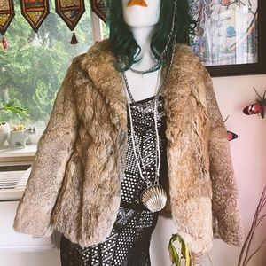Vintage Real Coyote Fur Coat